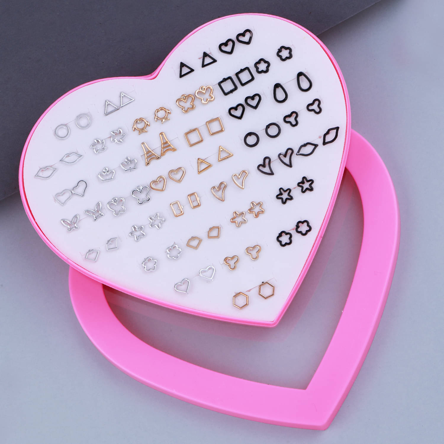     			Stud Earring Stylish Multicolor Multi Designe Set Of 36 Earrings for girls