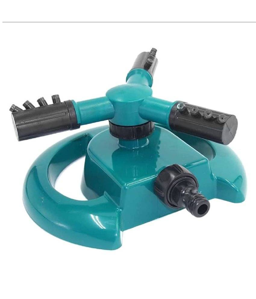     			Fervent Garden Garden Automatic 3 Arm 360 Degree Sector Rotating Water Sprinkler Garden Pipe Hose Irrigation Yard Water Sprayer (Multicolor)