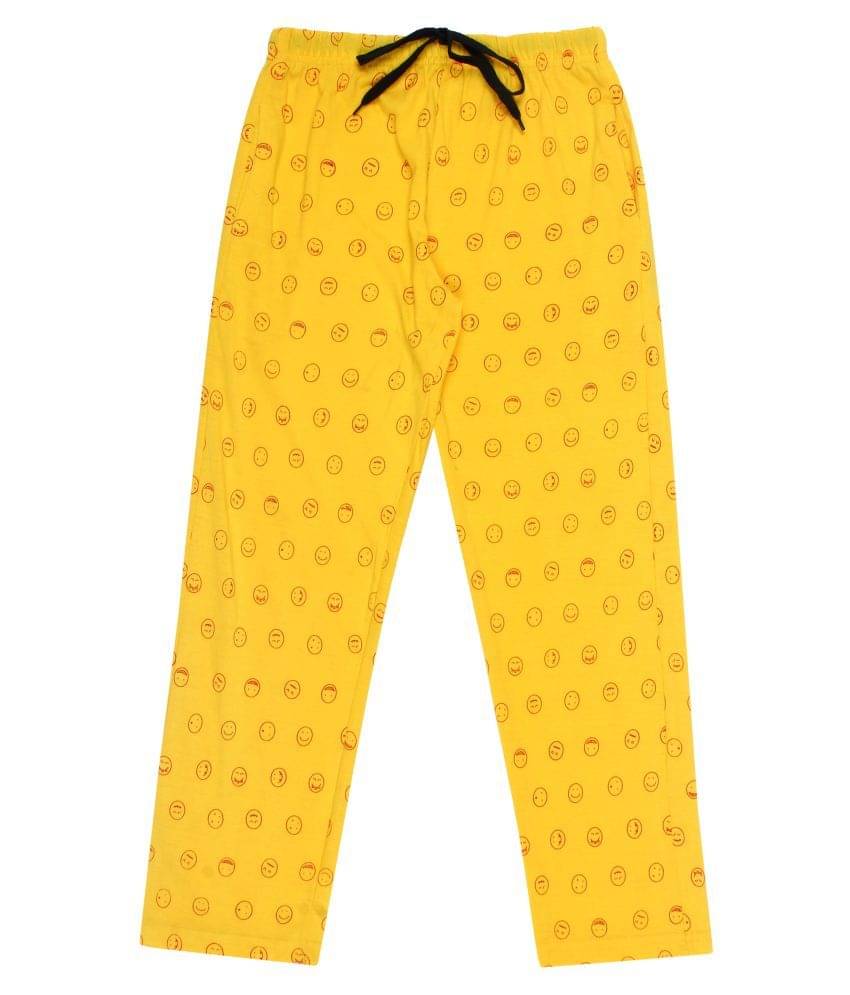     			Diaz Pack of 1 Boys Cotton Trackpant ( Yellow )