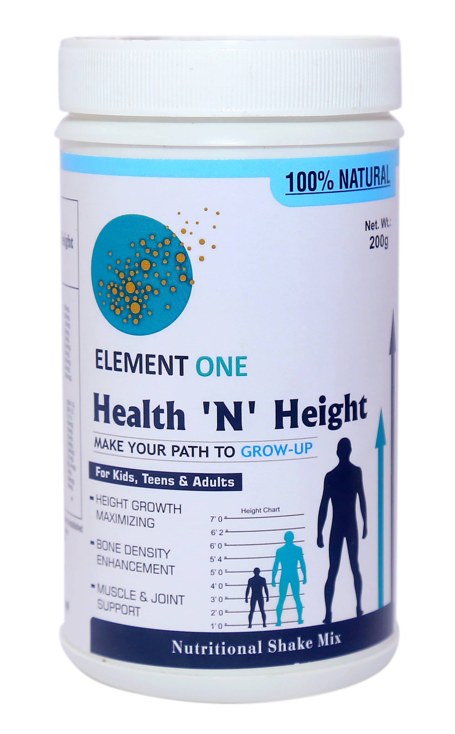 ELEMENT ONE Health N Height Nutrition Drink Powder 200 gm Chocolate ELEMENT ONE Health N Height Nutrition Drink Powder 200 gm Chocolate