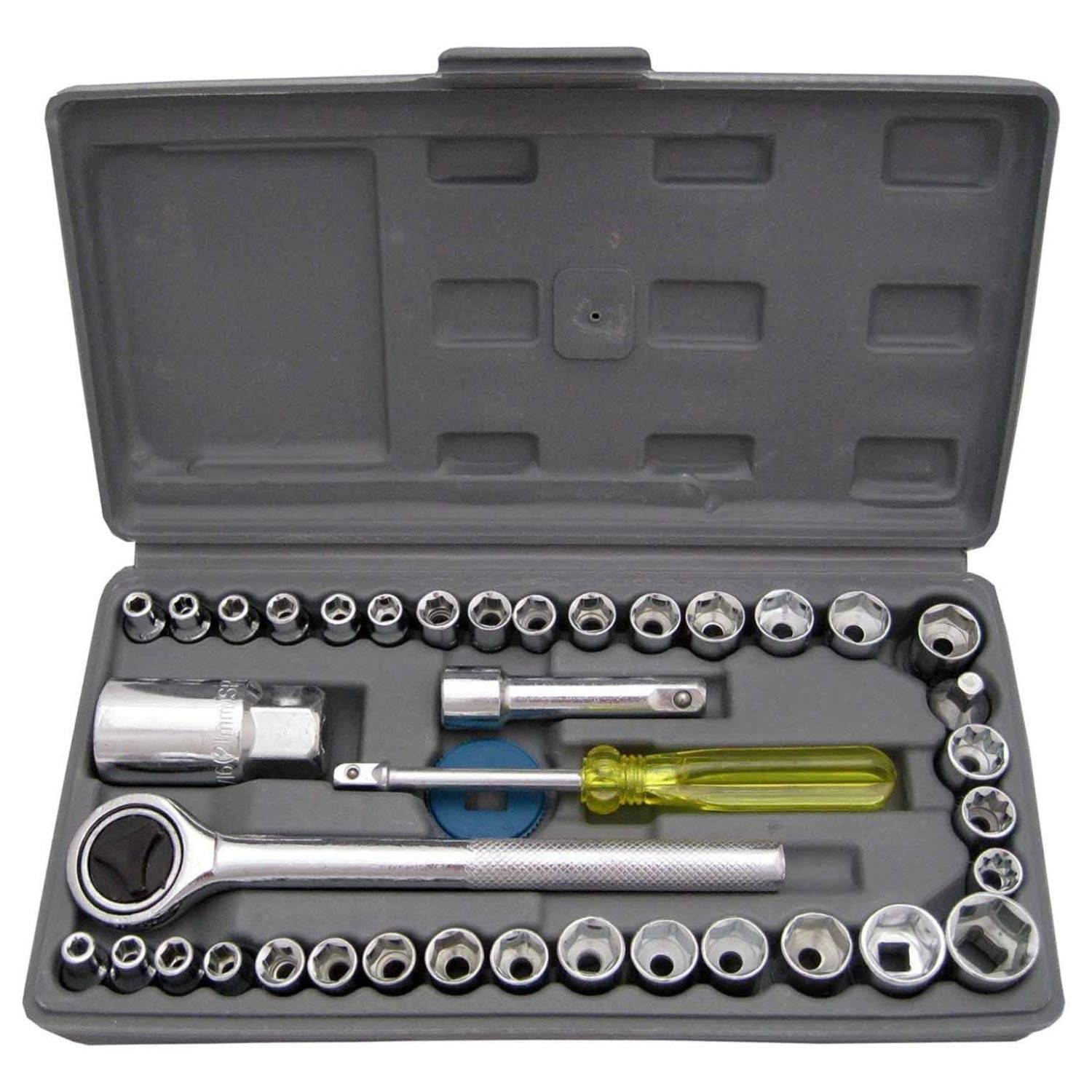     			Fervent Metal Socket Combination Tool Kit (Multicolor, 40-Pieces)
