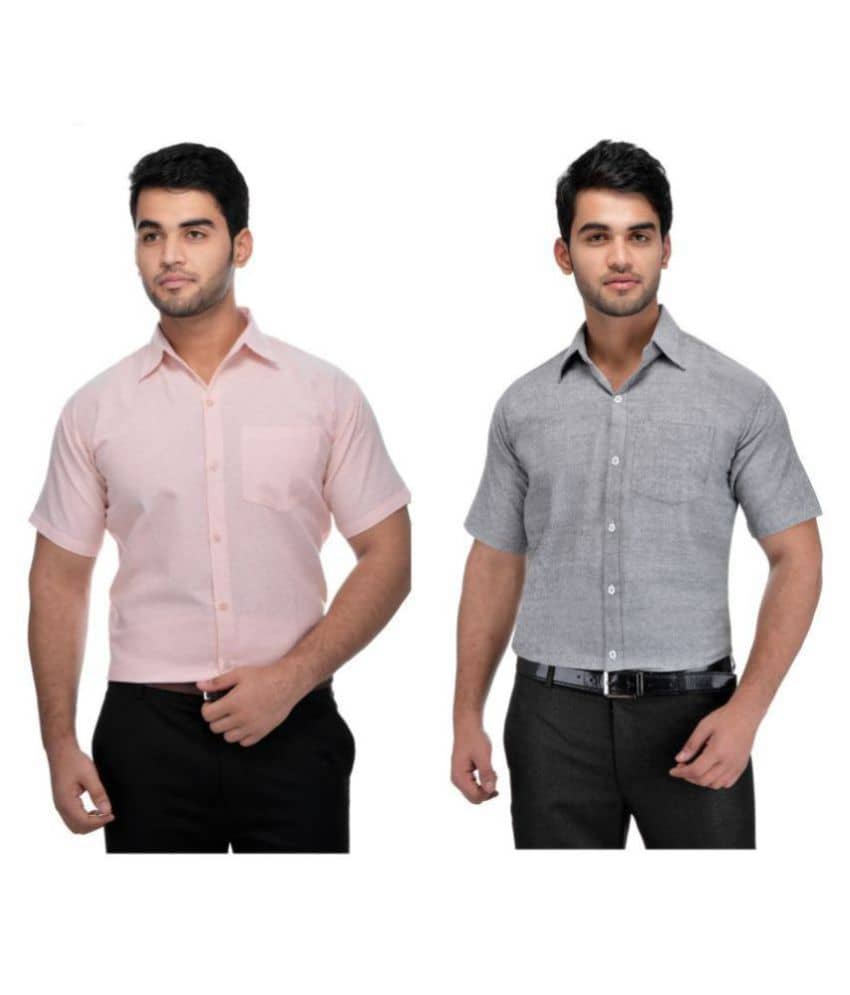 DESHBANDHU DBK - Multicolor Cotton Regular Fit Men's Casual Shirt (Pack of 2 )