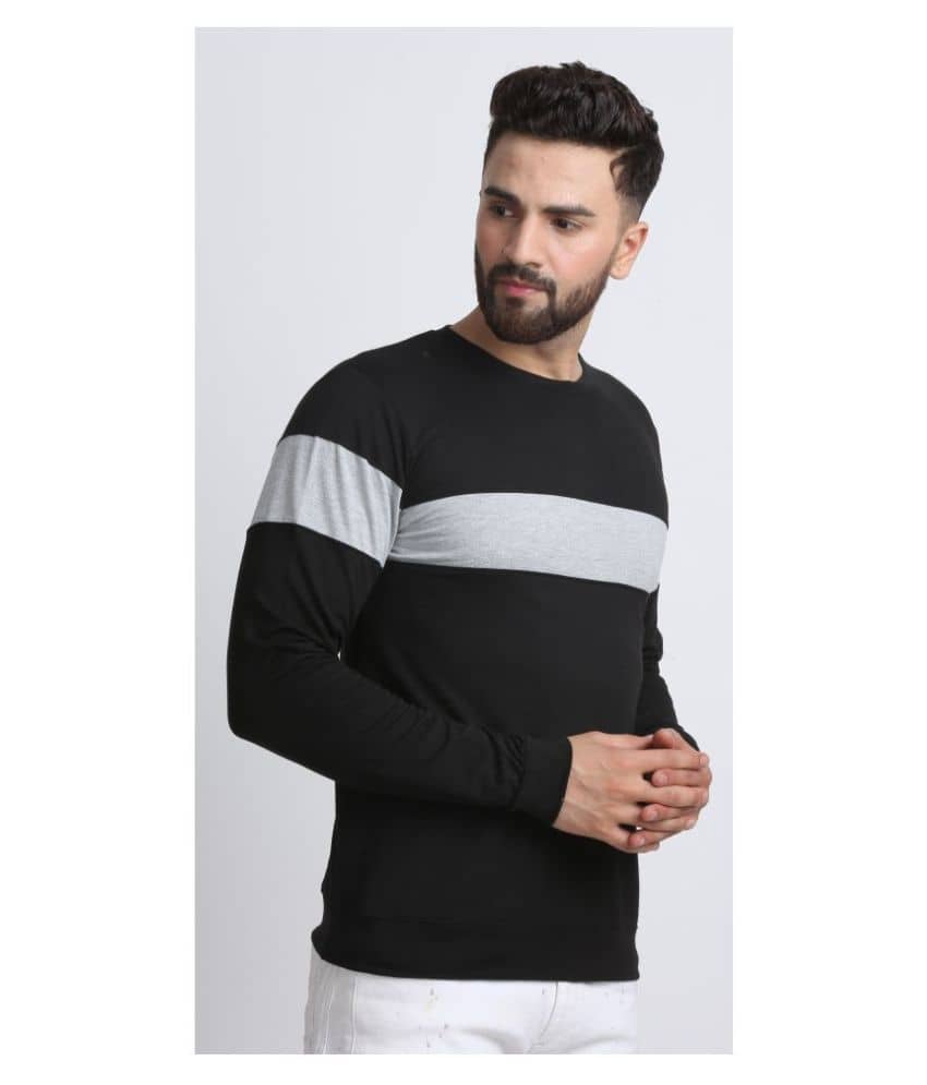 Leotude Black Sweatshirt Pack of 1