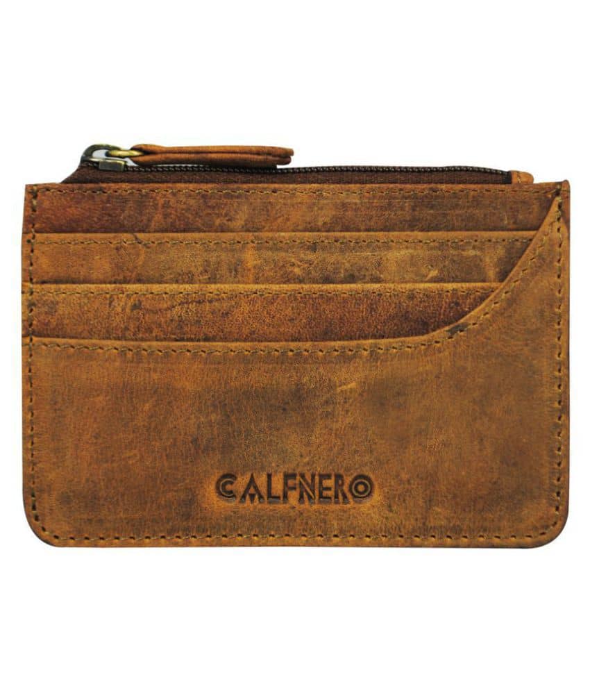Calfnero Genuine Leather Card Case wallet - Handbags | Buy online on ZillyBuy
