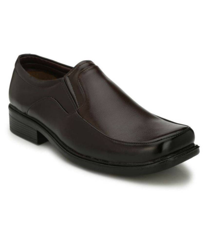 Leeport - Brown Men's Slip On Formal Shoes Leeport - Brown Men's Slip On Formal Shoes