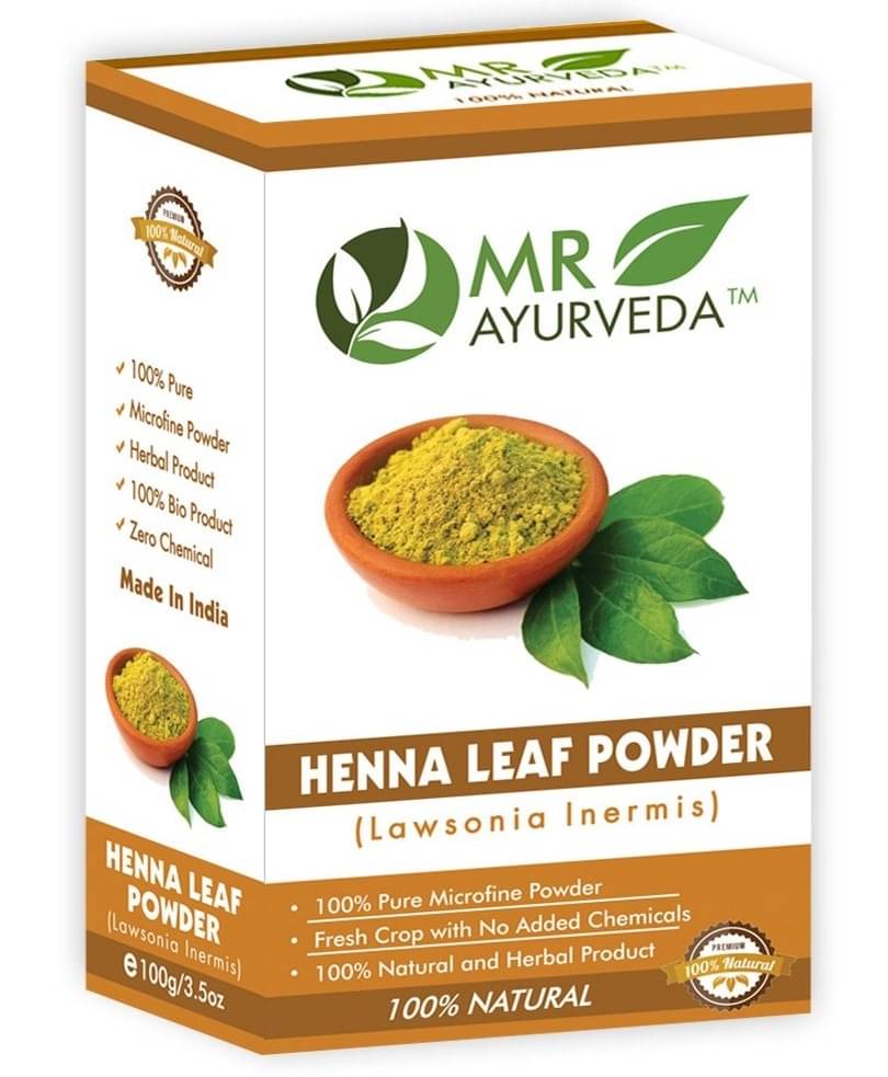 MR Ayurveda 100% Organic Henna Powder for Hair Herbal Henna 100 g     			MR Ayurveda 100% Organic Henna Powder for Hair Herbal Henna 100 g