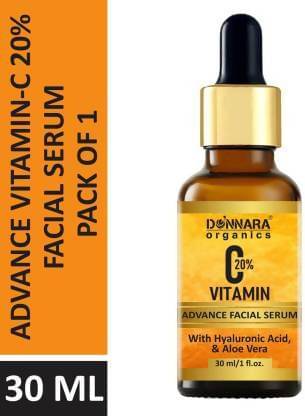 Donnara Organics Advanced Vitamin C 20% Facial Serum - For Anti Ageing & Skin Brightening Face Serum 30 mL Donnara Organics Advanced Vitamin C 20% Facial Serum - For Anti Ageing & Skin Brightening Face Serum 30 mL
