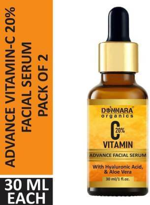 Donnara Organics Advanced Vitamin C 20% Facial Serum - For Anti Ageing & Skin Brightening Face Serum 60 mL Donnara Organics Advanced Vitamin C 20% Facial Serum - For Anti Ageing & Skin Brightening Face Serum 60 mL