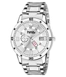 HMTe - Silver Metal Analog Men's Watch