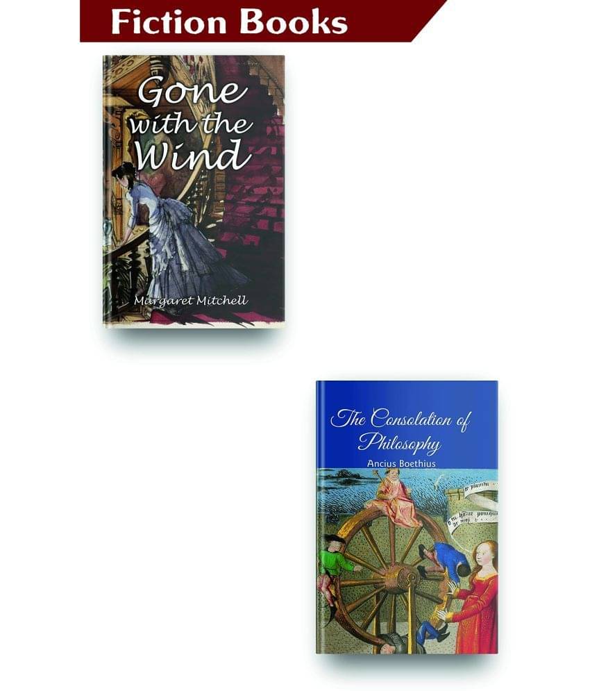 Most Exclusive Classic Fiction Books Set Of 2, This Classic Books Set Comes With These Amazing Fiction Novels Bestsellers Book, Gone With The Wind And The Consolations Of Philosophy     			Most Exclusive Classic Fiction Books Set Of 2, This Classic Books Set Comes With These Amazing Fiction Novels Bestsellers Book, Gone With The Wind And The Consolations Of Philosophy
