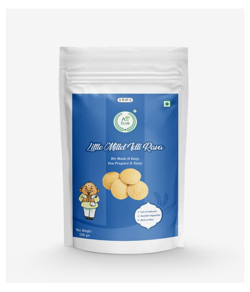 AGRI CLUB Little Millet Idli Rava 400 gm     			AGRI CLUB Little Millet Idli Rava 400 gm