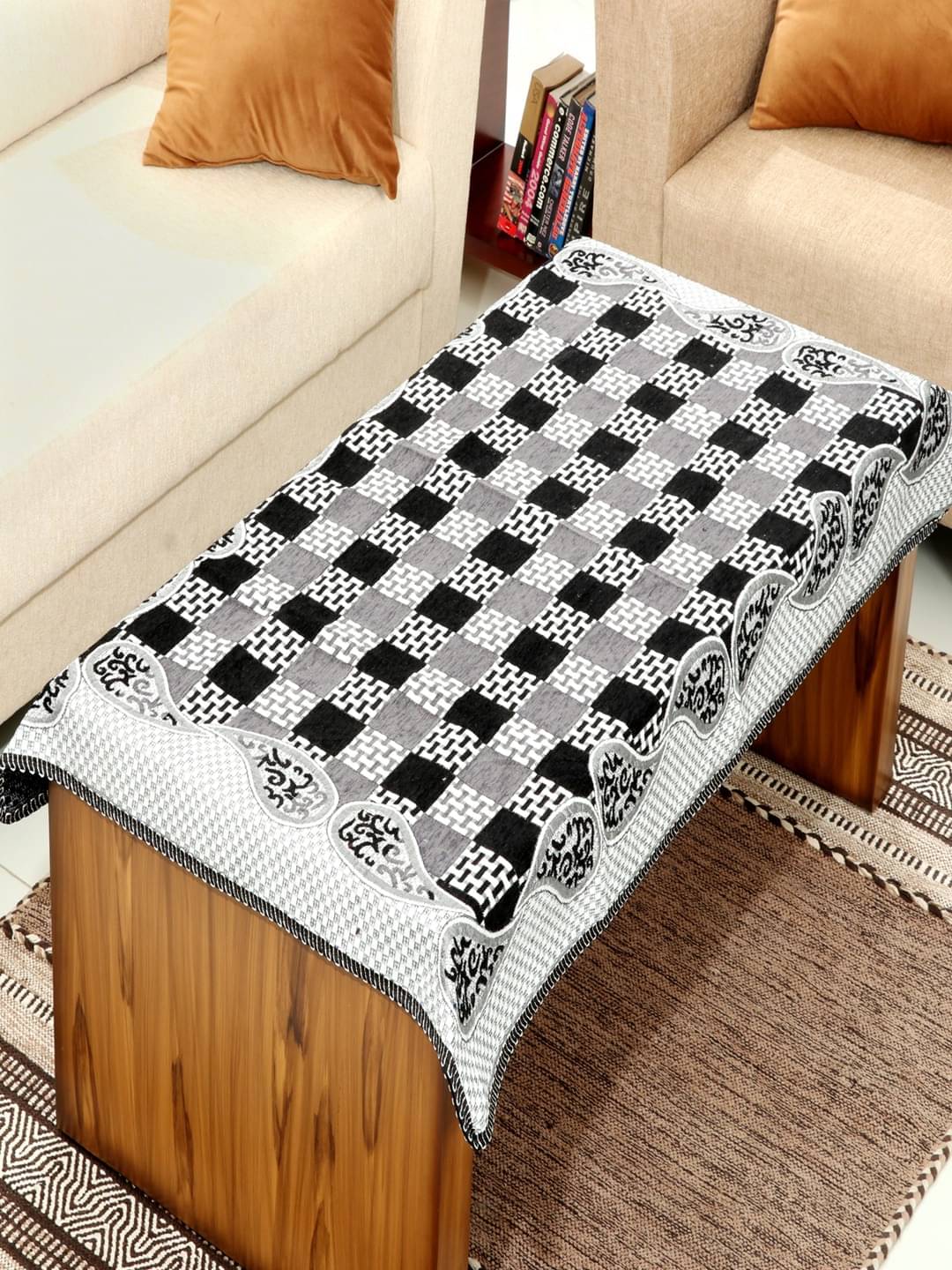     			BELLA TRUE 4 Seater Chenille Single Table Covers