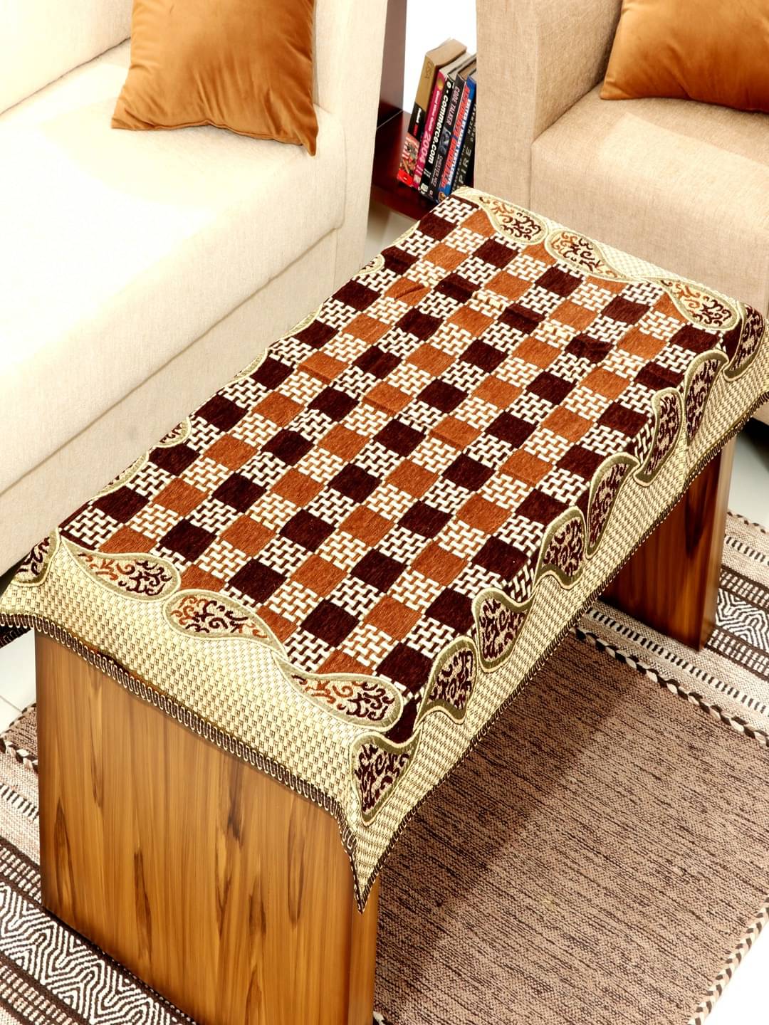     			BELLA TRUE 4 Seater Chenille Single Table Covers