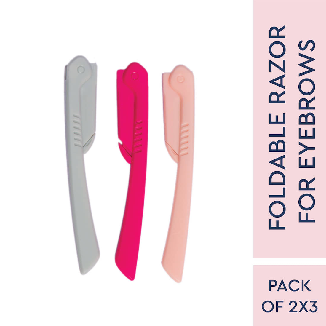     			Gubb Foldable Face & Eyebrow Razor For Women Disposable Razor 1 Blade 6 Pcs Pack of 2