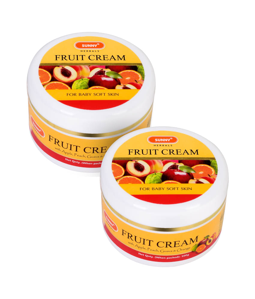     			SUNNY HERBALS Fruit Cream Moisturizer 100 gm Pack of 2