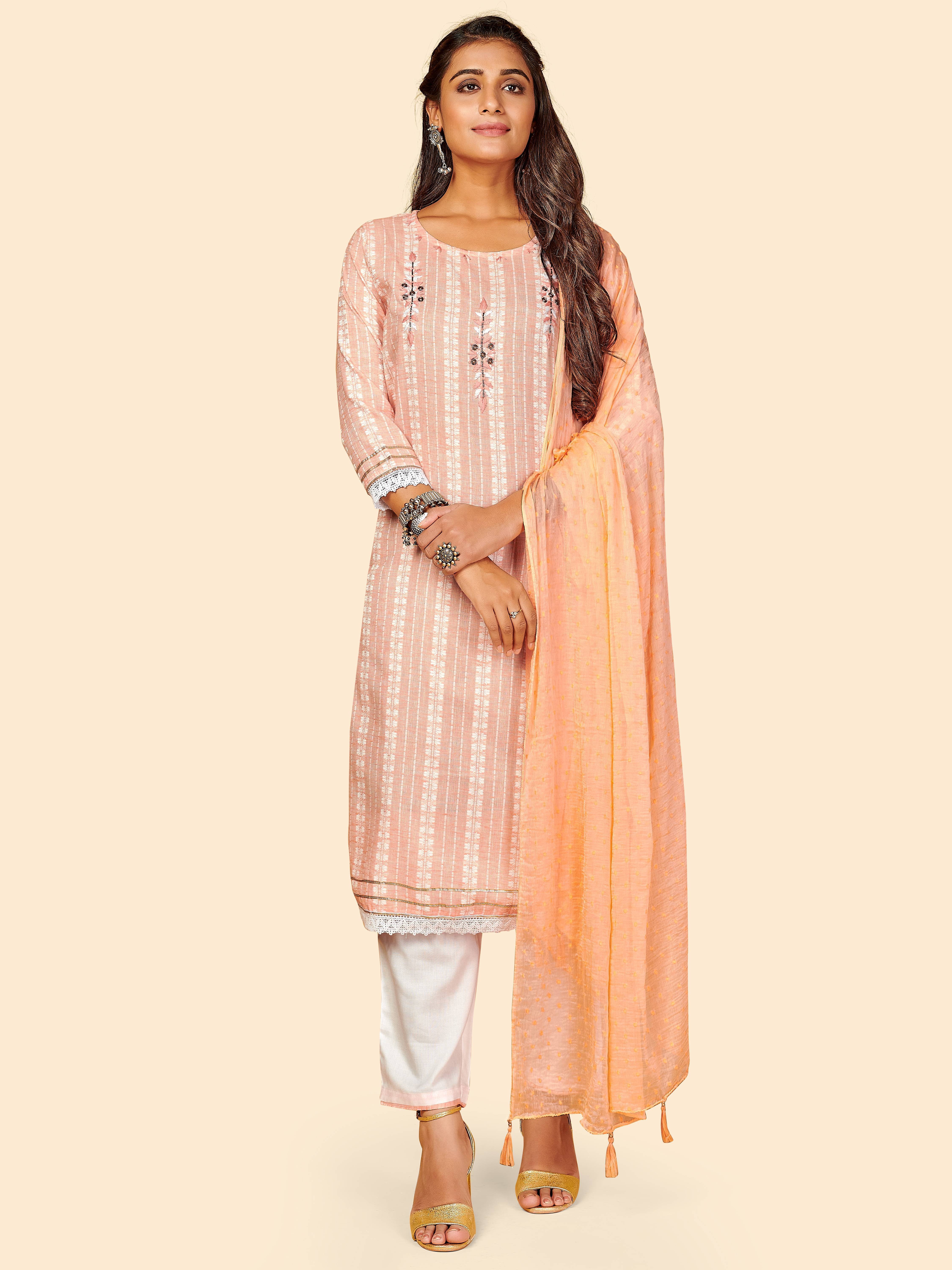 Vbuyz Poly cotton Kurti With Pants - Stitched Suit Single Vbuyz Poly cotton Kurti With Pants - Stitched Suit Single