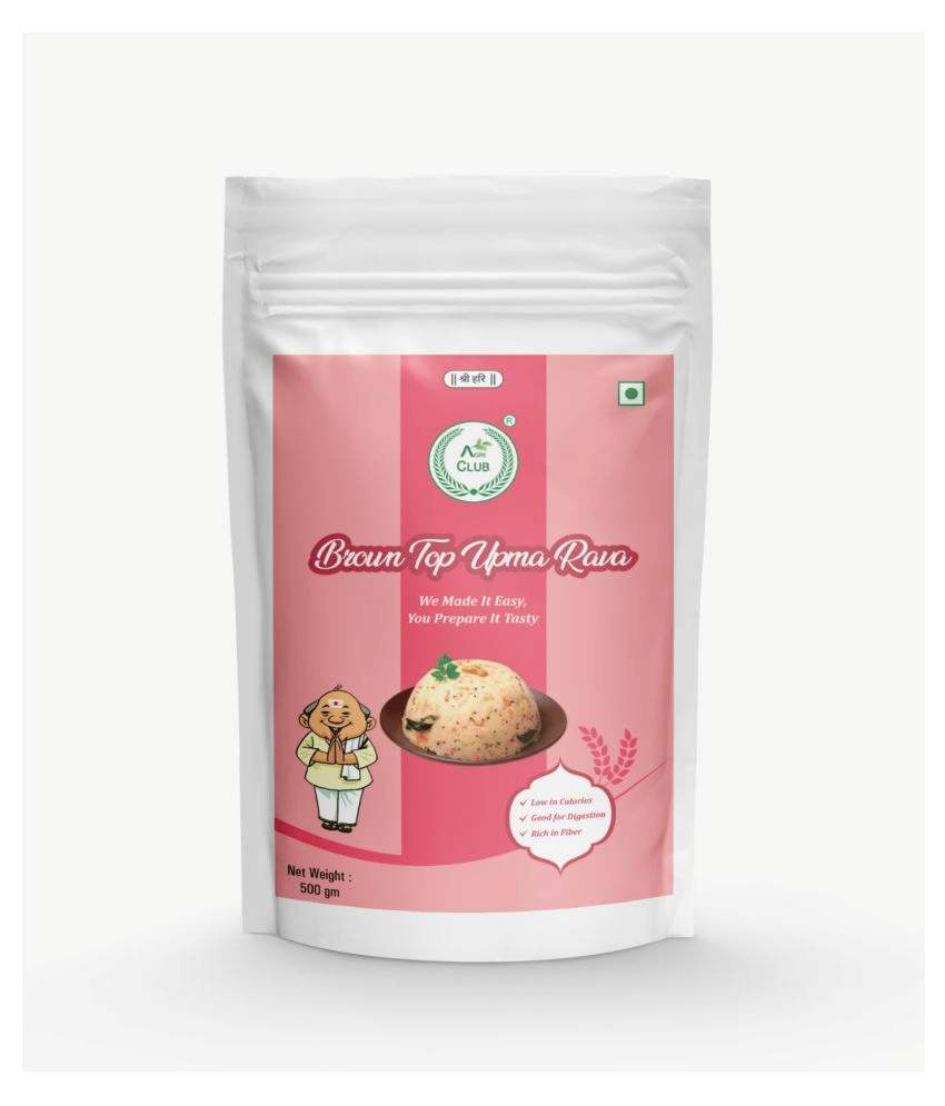 AGRI CLUB Brown Top Upma Rava 400 gm     			AGRI CLUB Brown Top Upma Rava 400 gm
