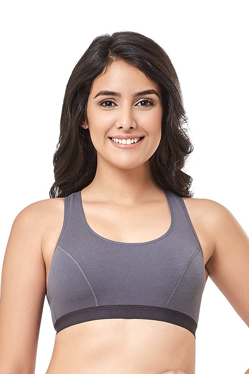 Everyde by Amante Cotton Everyday Bra - Grey Single Everyde by Amante Cotton Everyday Bra - Grey Single