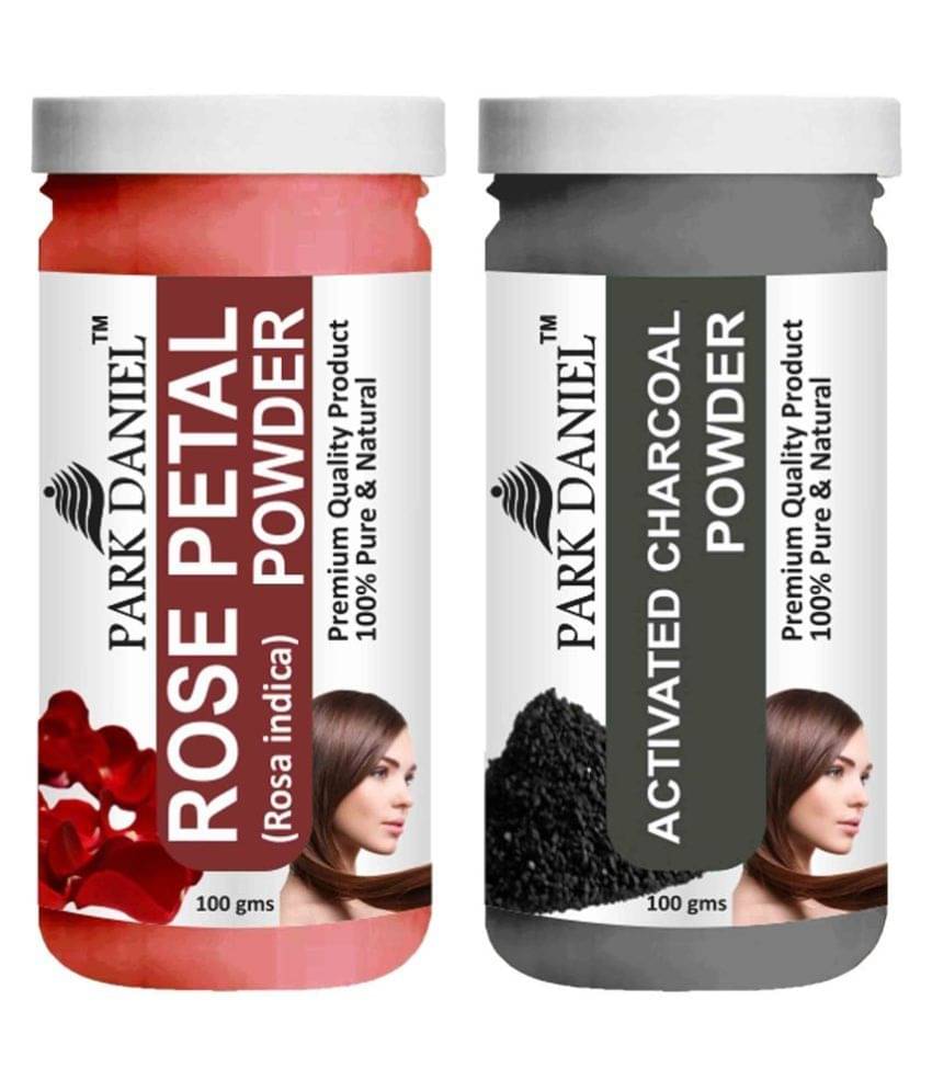     			Park Daniel   Rose Petal      & Activated Charcoal  Hair Mask 200 g Pack of 2