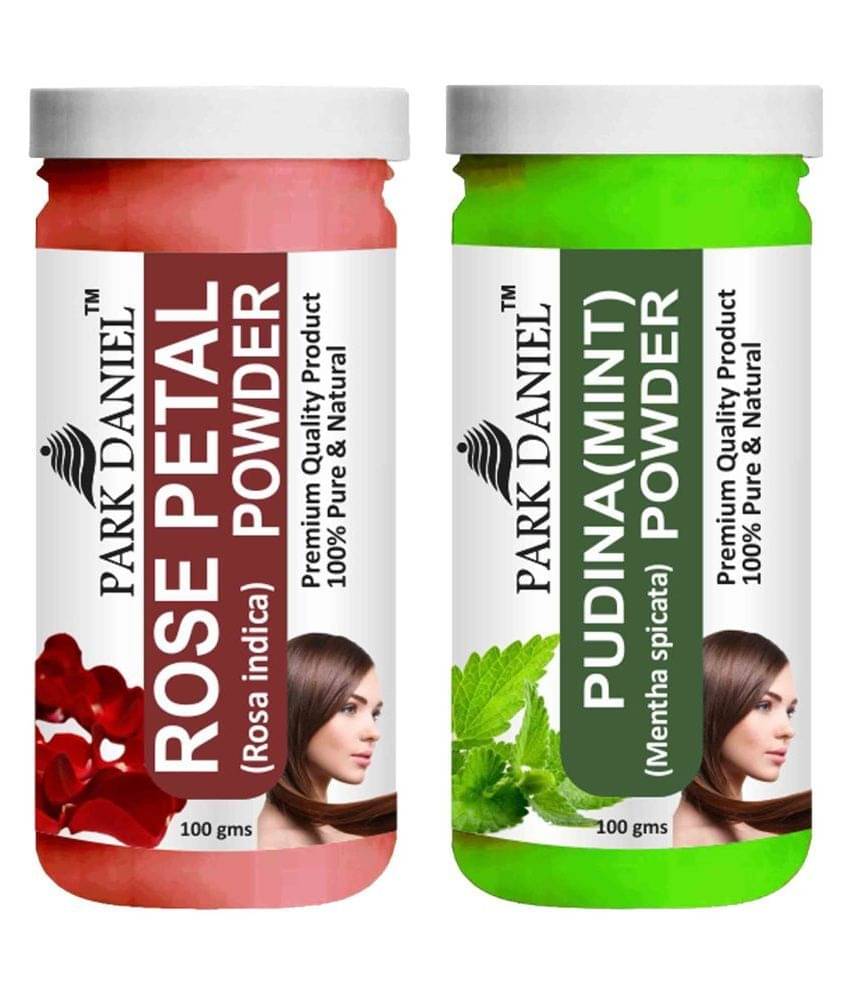 Park Daniel Rose Petal & Pudina(Mint) Powder Hair Mask 200 g Pack of 2 Park Daniel Rose Petal & Pudina(Mint) Powder Hair Mask 200 g Pack of 2