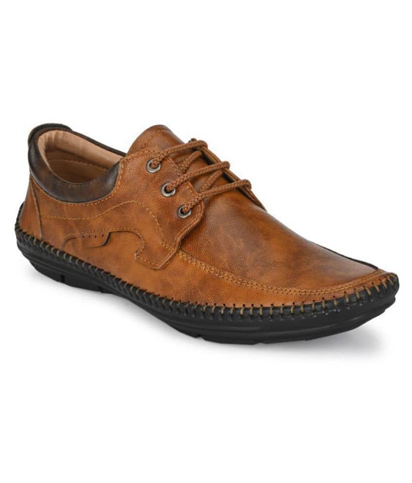 Mactree - Tan Men's Derby Formal Shoes - Formal Shoes | Buy online on ZillyBuy