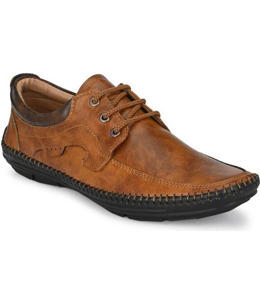 Mactree - Tan Men's Derby Formal Shoes - Formal Shoes | Buy online on ZillyBuy