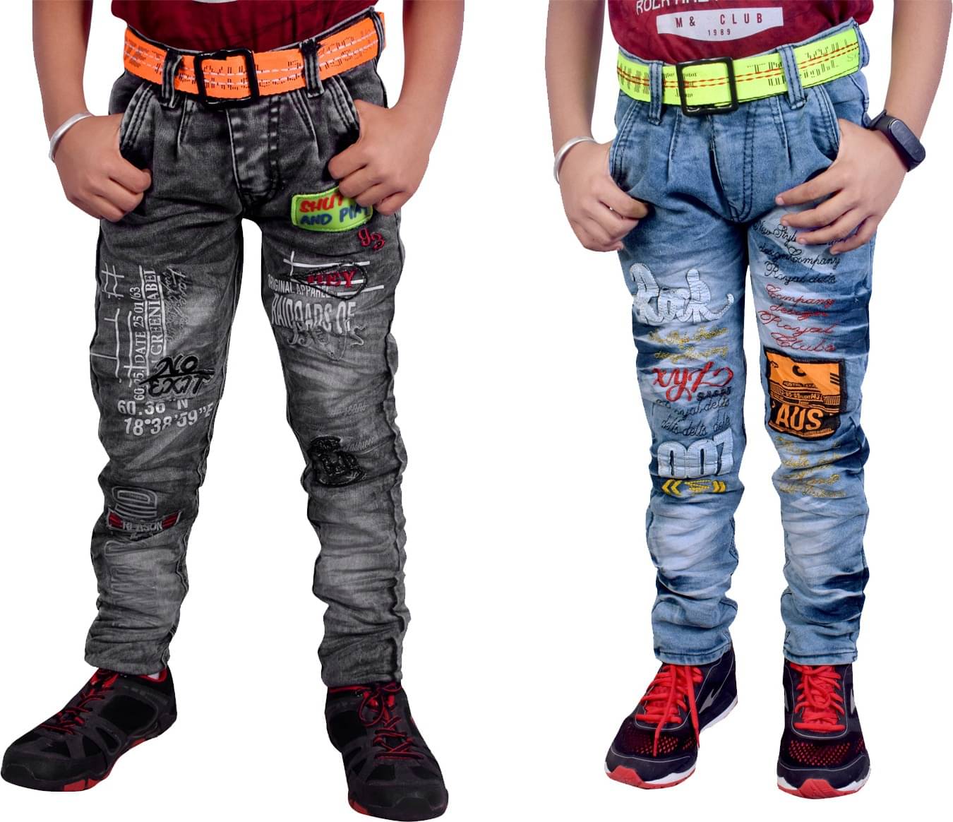     			Kundan Pack of 2 Boys Cotton Blend Jeans ( Multi )