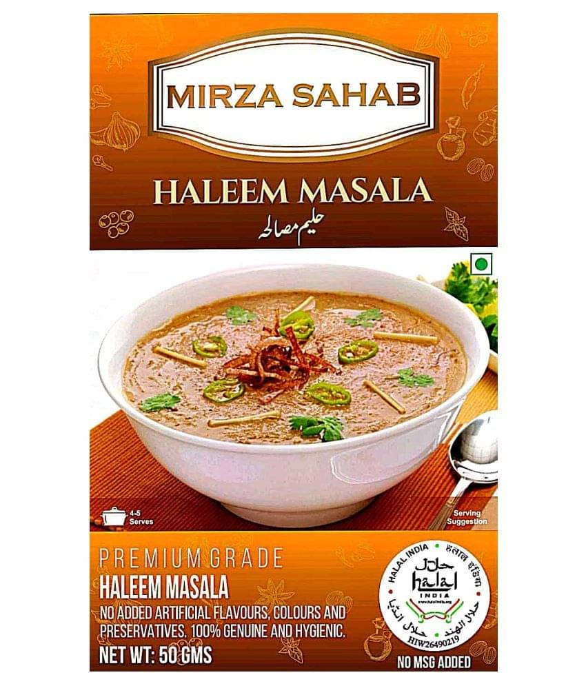 Mirza Sahab Haleem Masala Instant Mix 50 gm Pack of 4 Mirza Sahab Haleem Masala Instant Mix 50 gm Pack of 4