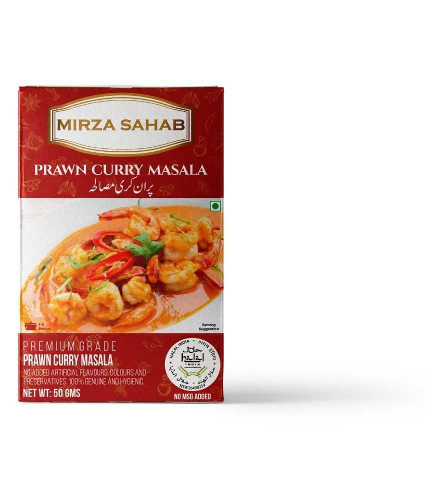     			Mirza Sahab Prawn Curry Masala Instant Mix 50 gm Pack of 4
