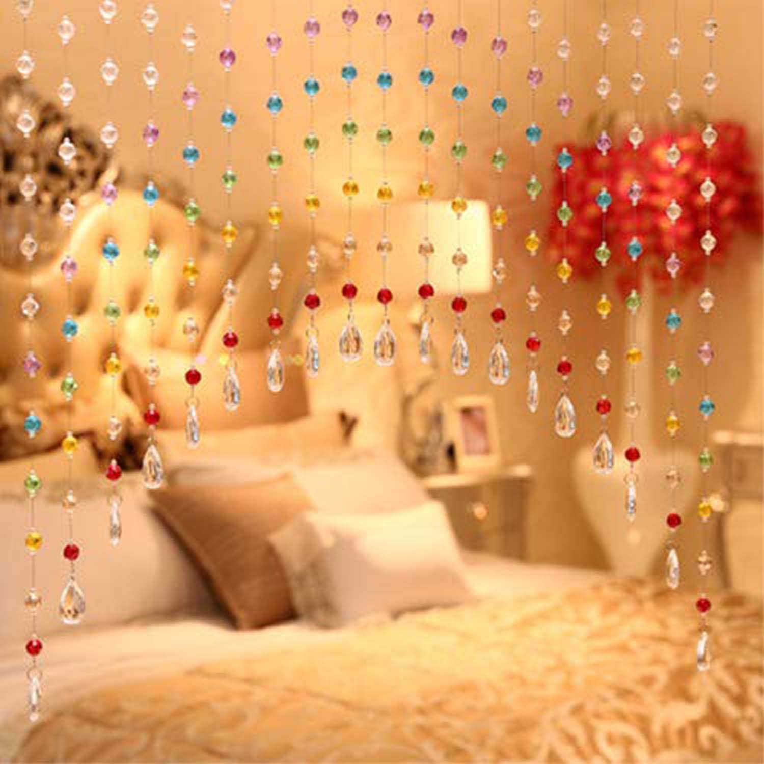 PINDIA Set of 10 Door Beaded String Curtain