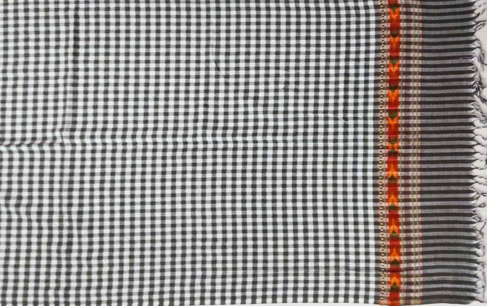     			new india trends Grey Checkered Shawl - Single