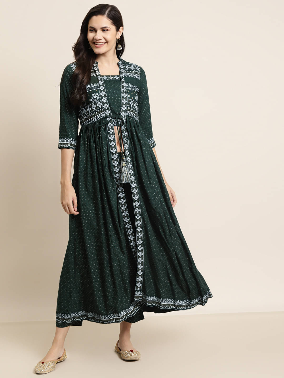 Juniper - Green Jacket Style Rayon Women's Stitched Salwar Suit ( Pack of 1 ) Juniper - Green Jacket Style Rayon Women's Stitched Salwar Suit ( Pack of 1 )