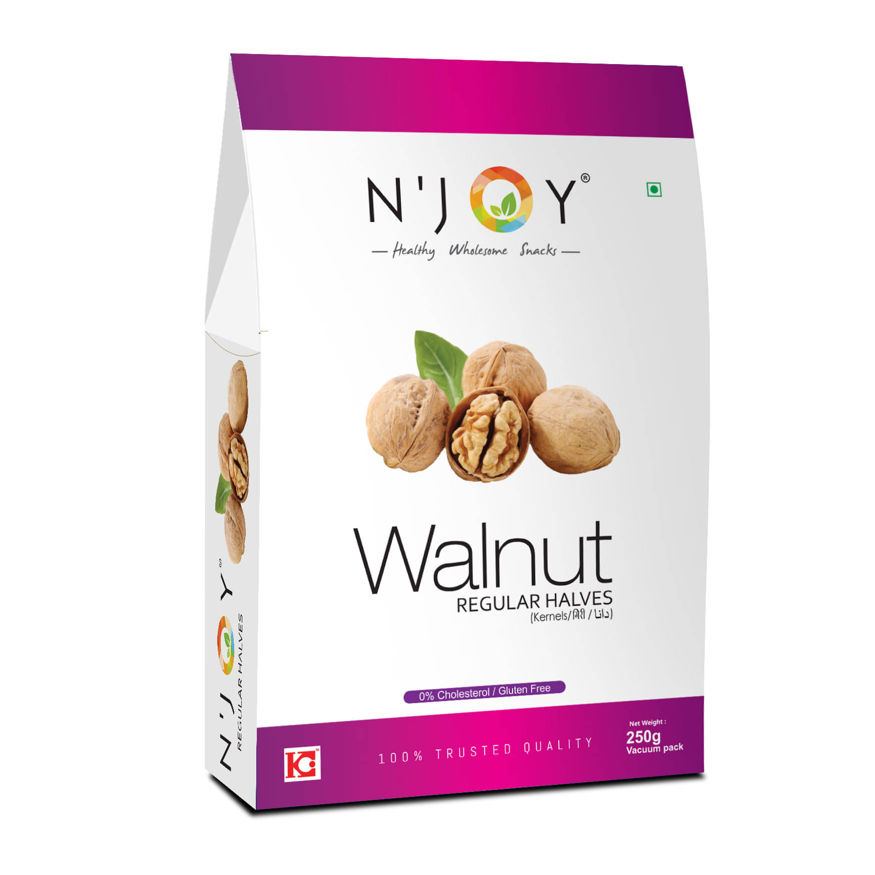     			N'joy Walnuts Reqular Halves, 250g