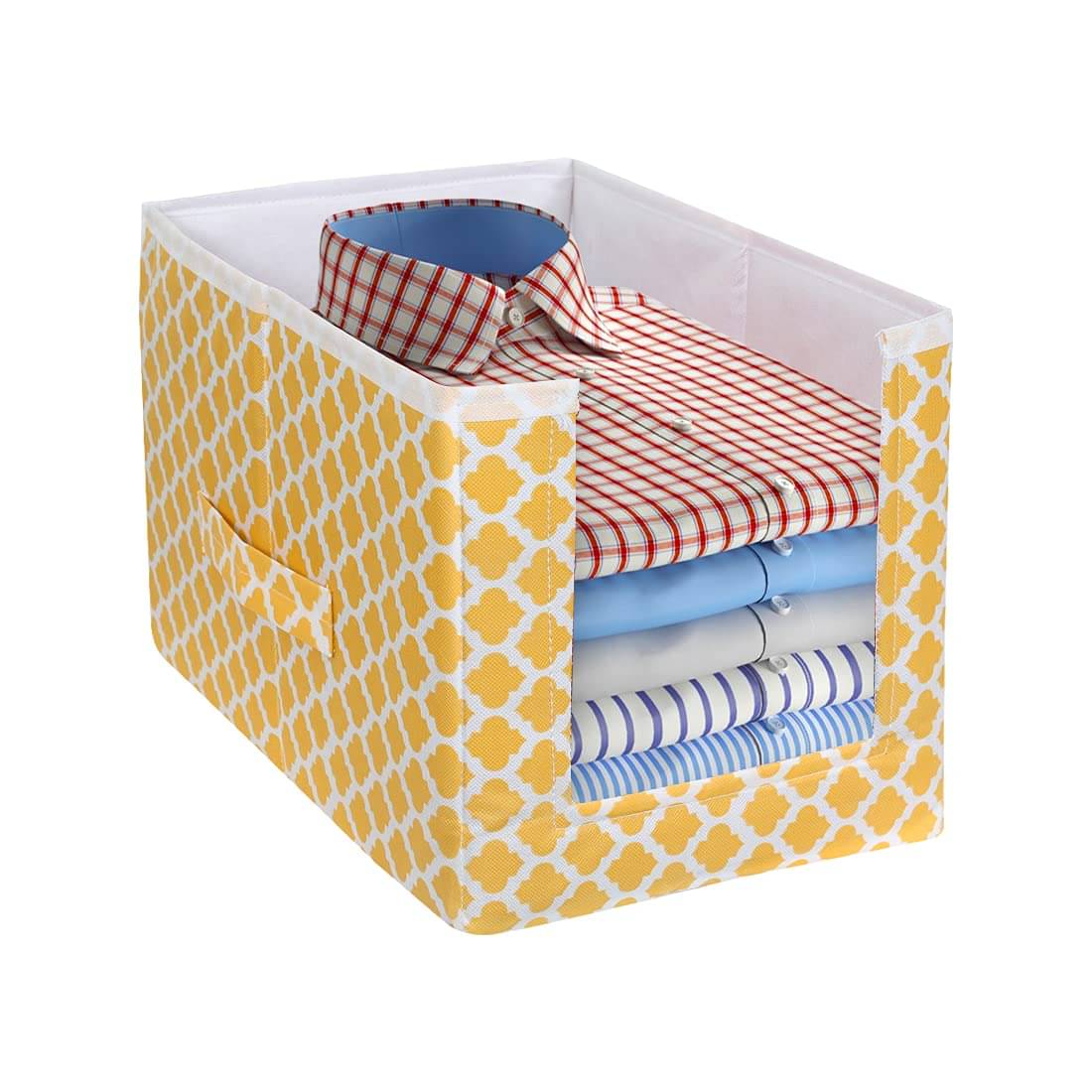     			PrettyKrafts Shirt Stacker Closet Organizer - Shirts and Clothing Organizer (Single),Qtr Yellow