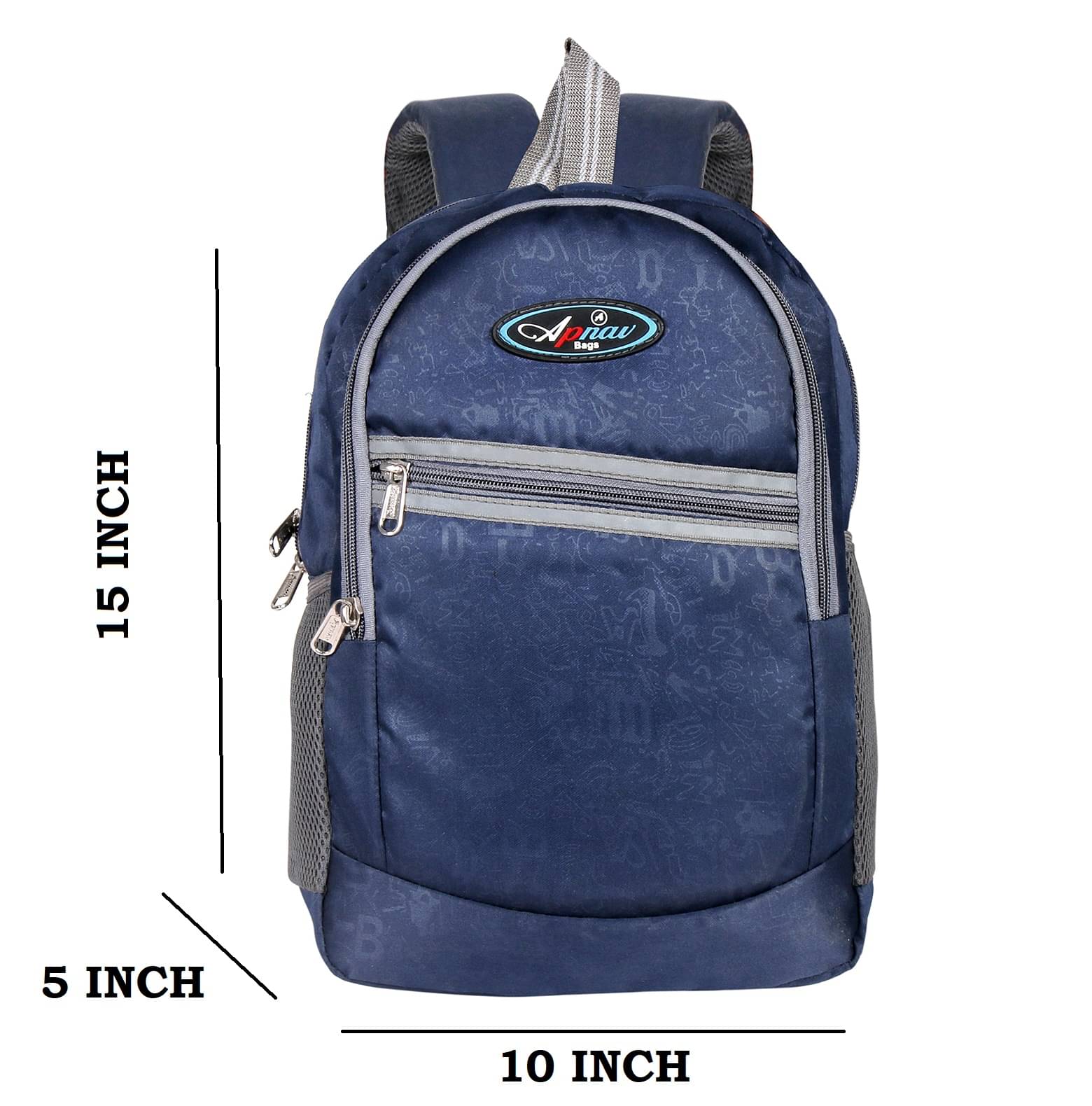     			Apnav Blue Polyester College Bag