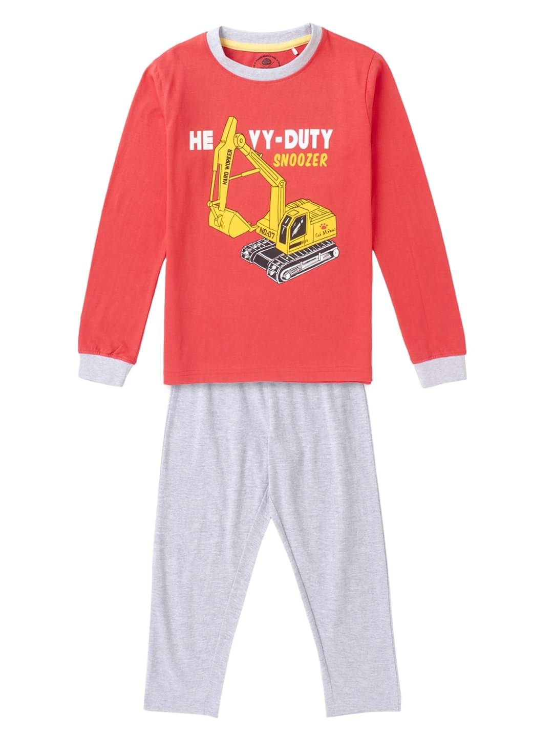     			Cub Mcpaws Pack of 1 Boys Cotton Blend Nightsuit Set ( Red )