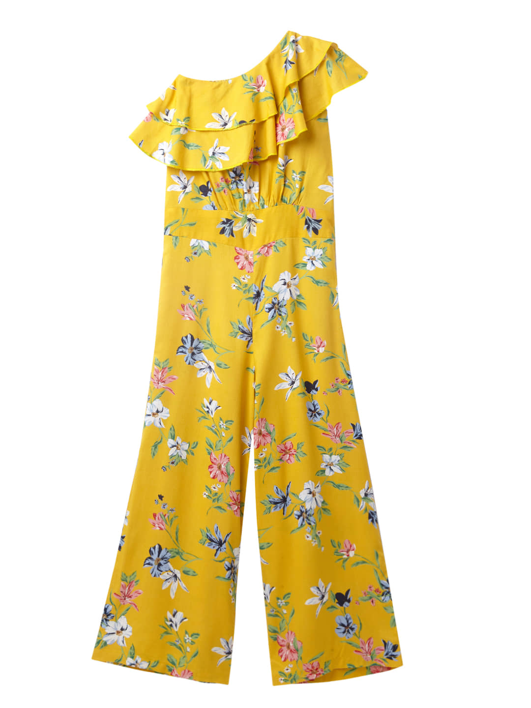 Cub Mcpaws Girls Rayon Jumpsuit ( Yellow )