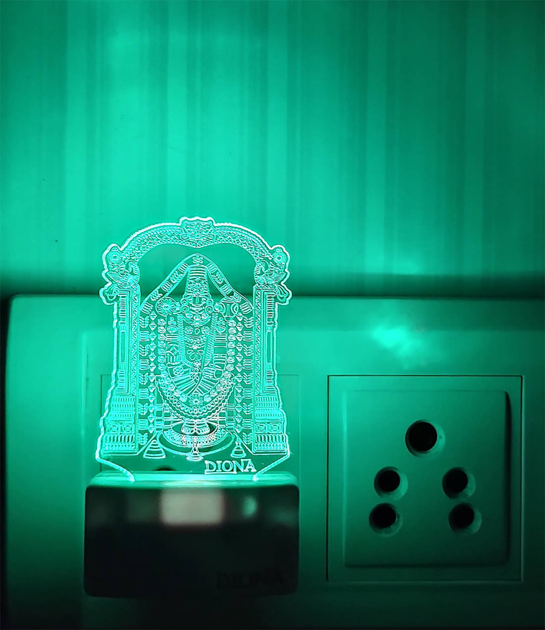 DIONA Night Lamp Tirupati Balaji Gopala LED Home Decor Divine, Kidsroom, Office     			DIONA Night Lamp Tirupati Balaji Gopala LED Home Decor Divine, Kidsroom, Office