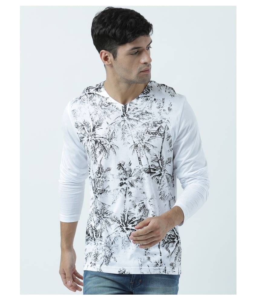 Huetrap Pack of 1 Cotton Regular Fit Men's T-Shirt ( White )     			Huetrap Pack of 1 Cotton Regular Fit Men's T-Shirt ( White )
