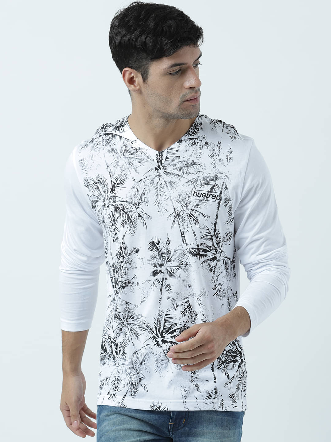     			Huetrap Pack of 1 Cotton Regular Fit Men's T-Shirt ( White )