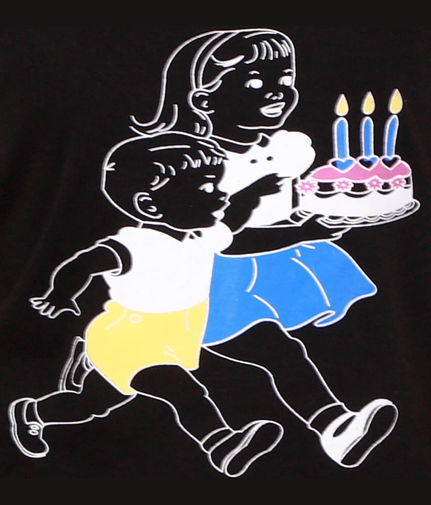 Kids Cave Pack of 2 Girls 100% Cotton T-shirt With Pants ( Black )