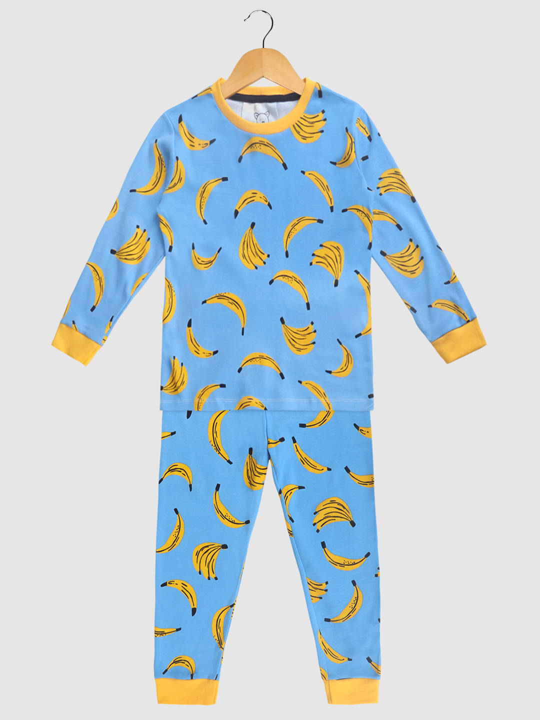     			Lazy Shark Pack of 1 Boys Cotton Blend Nightsuit Set ( Navy )