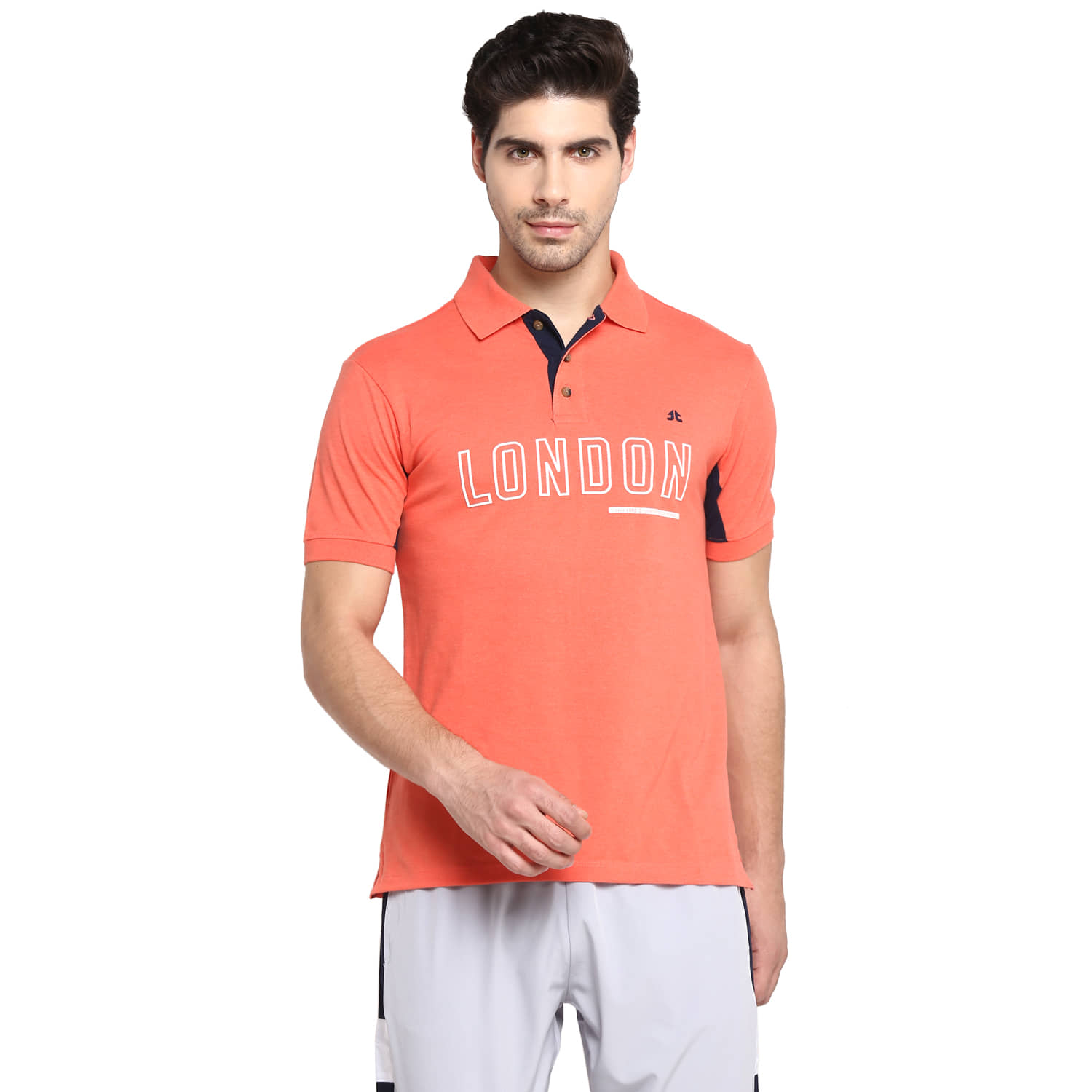 OFF LIMITS Orange Polycotton Polo T-Shirt