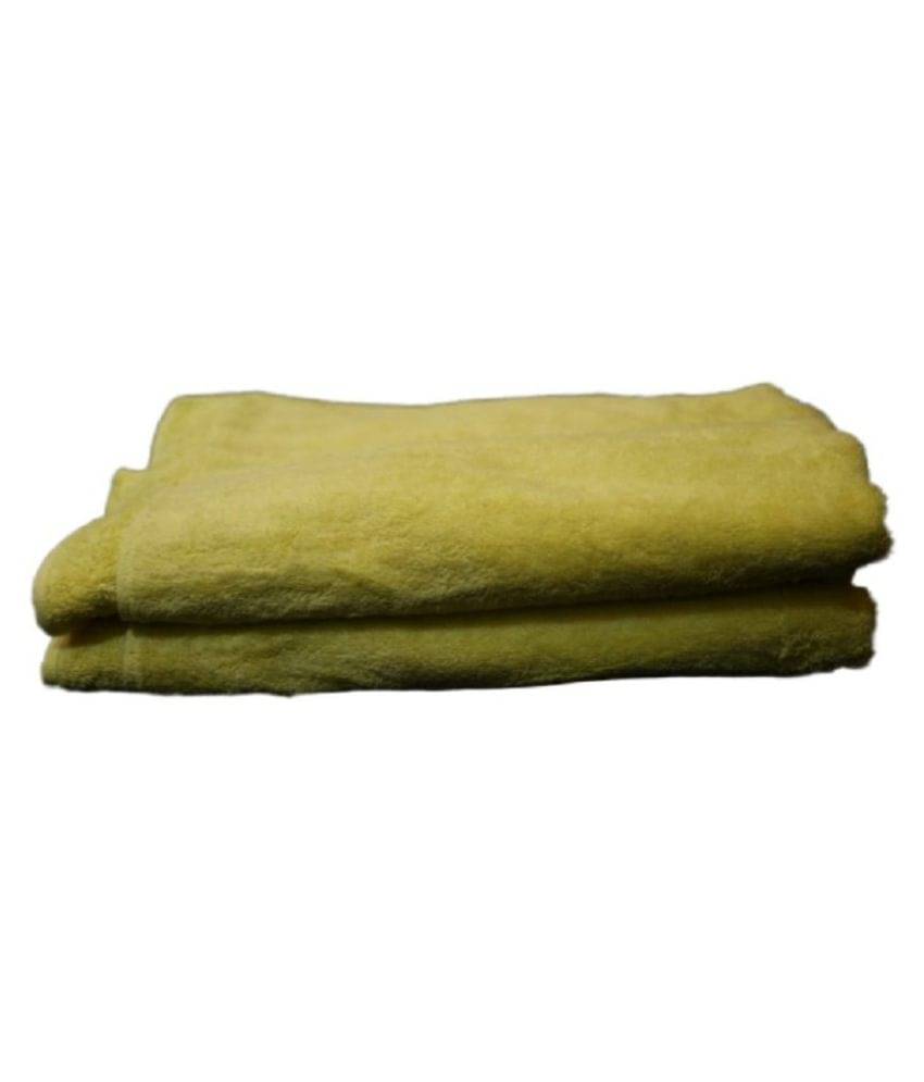     			PurekingInc Single Microfibre Bath Towel Yellow