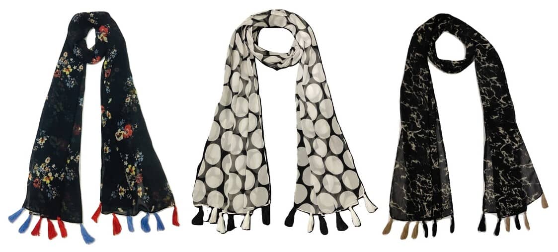 stolevilla Multi Printed Poly Cotton Yarn Stoles - Dupattas & Shawls | Buy online on ZillyBuy
