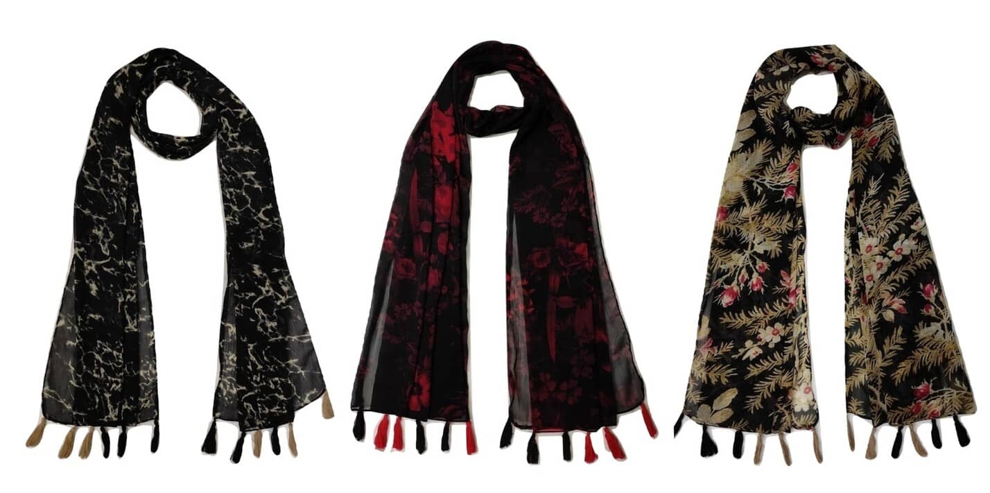 stolevilla Multi Printed Poly Cotton Yarn Stoles - Dupattas & Shawls | Buy online on ZillyBuy