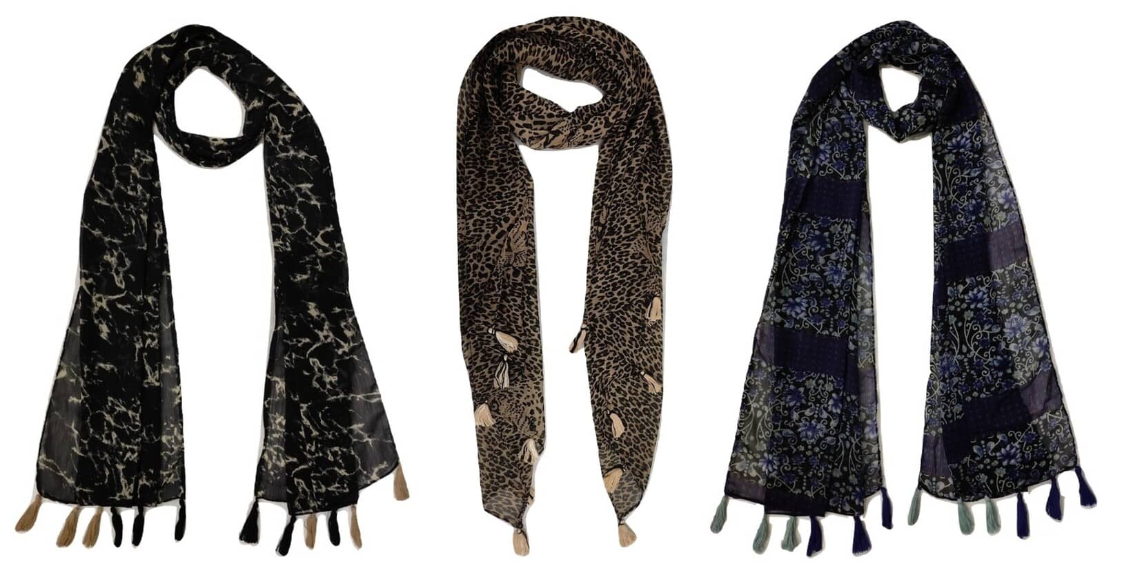stolevilla Multi Printed Poly Cotton Yarn Stoles - Dupattas & Shawls | Buy online on ZillyBuy