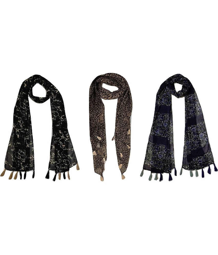 stolevilla Multi Printed Poly Cotton Yarn Stoles - Dupattas & Shawls | Buy online on ZillyBuy