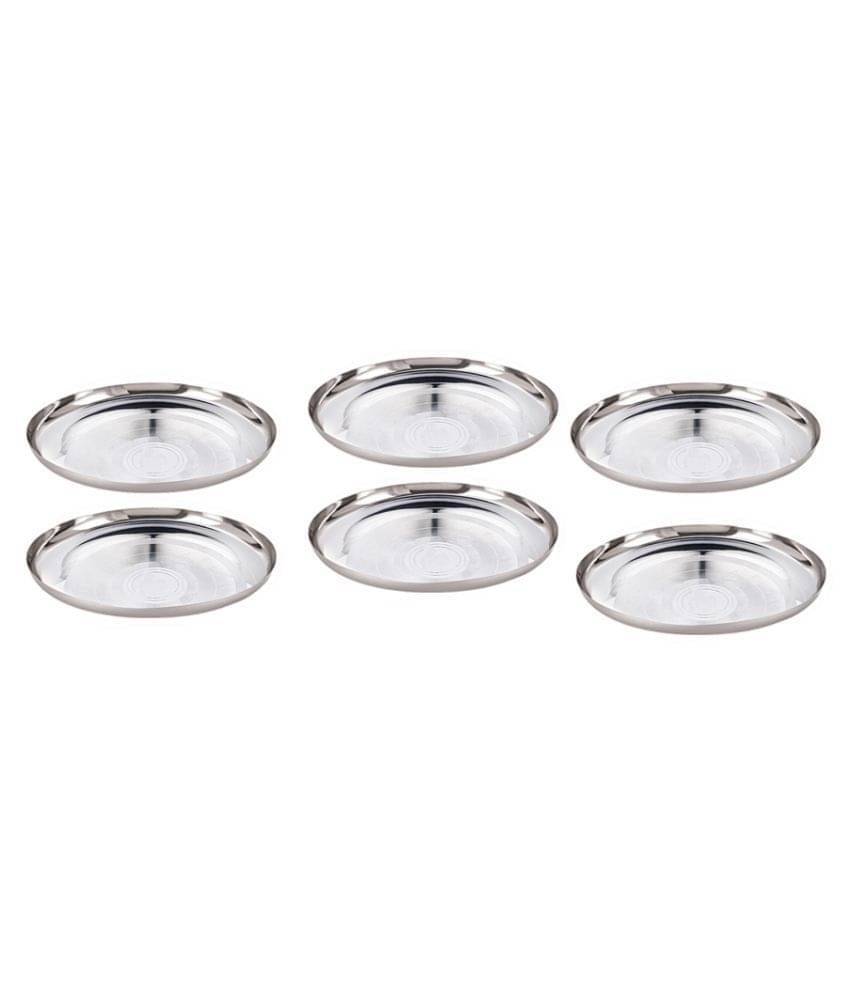 Neelam 12 Pcs Stainless Steel Steel Full Plate Neelam 12 Pcs Stainless Steel Steel Full Plate