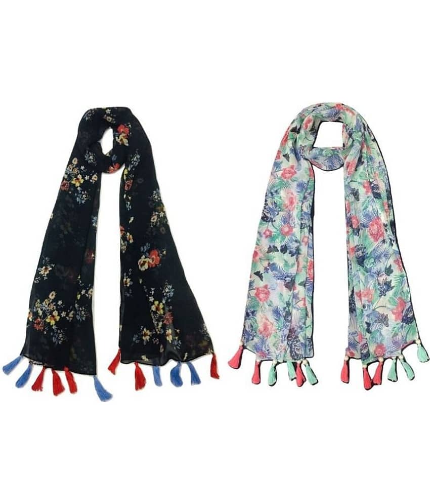 stolevilla Multi Printed Poly Cotton Yarn Stoles - Dupattas & Shawls | Buy online on ZillyBuy